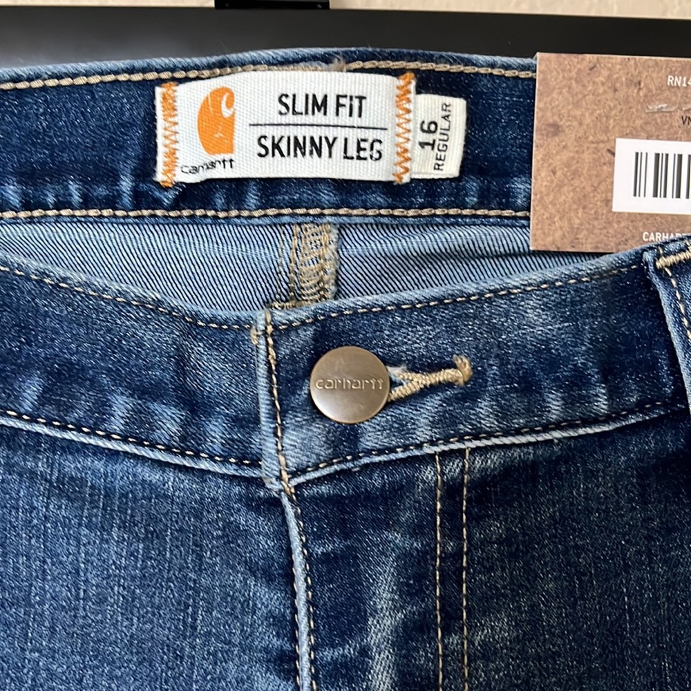 BNWT Carhartt slim fit sz 16R - Picture 2 of 10